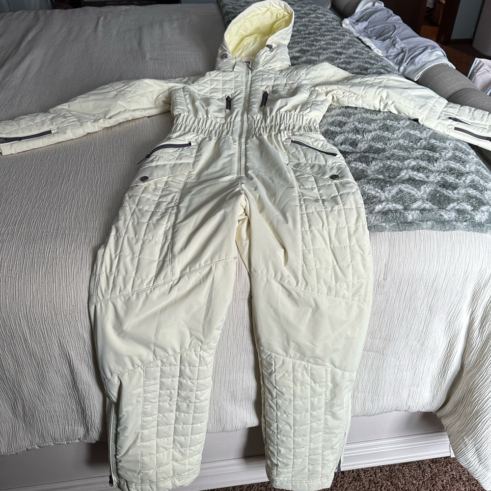 FREE PEOPLE ALL PREPPED SKI SUIT SUN SOFT LIGHT YELLOW